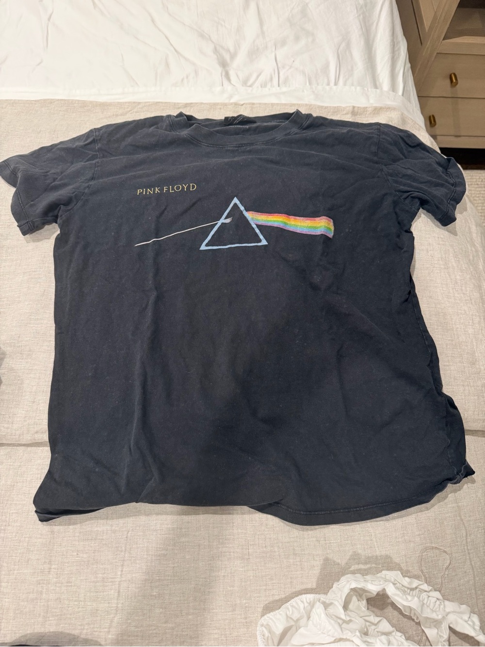 Cotton On Black Pink Floyd Prism Graphic Tee